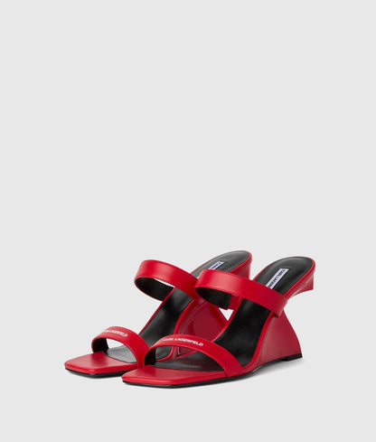 Waverly double-strap wedges