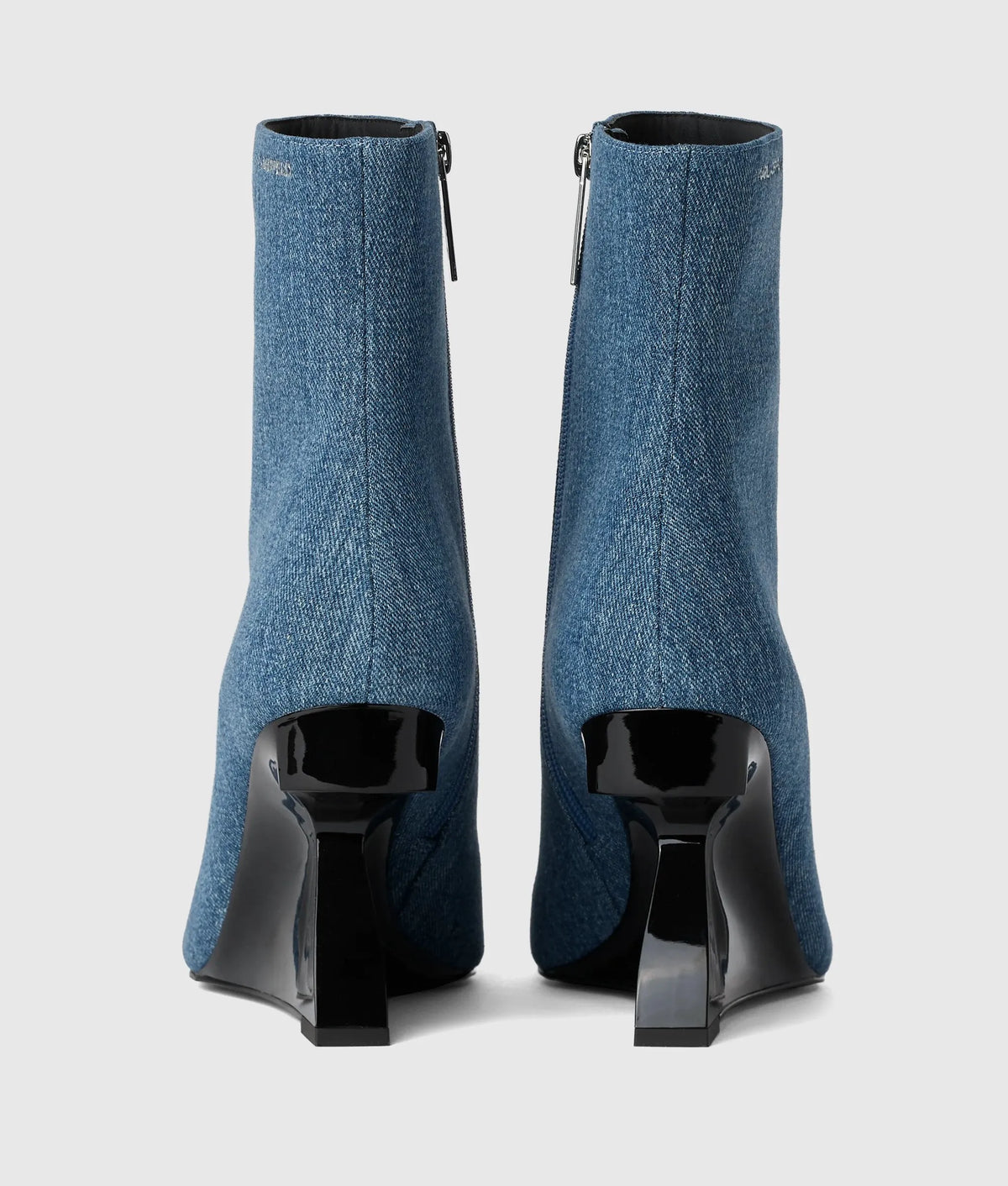Waverely denim midi boots