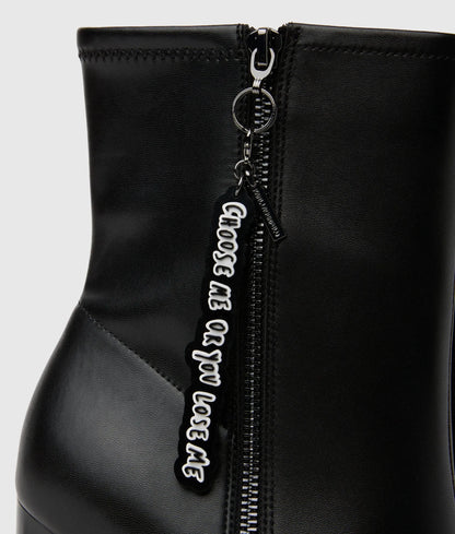 KLJ X Pietro Terzini Waverly midi zip boots
