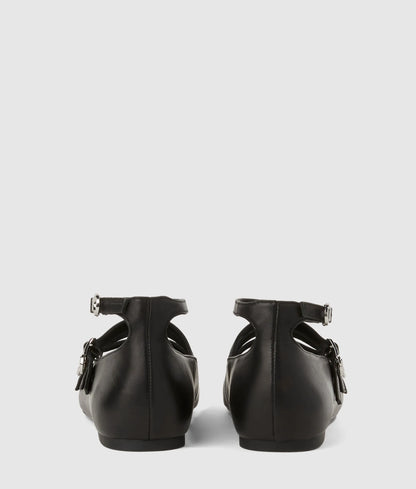 Konnie four-strap flats