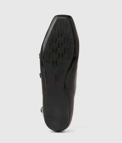 Konnie four-strap flats