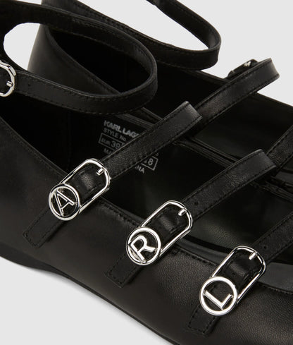 Konnie four-strap flats