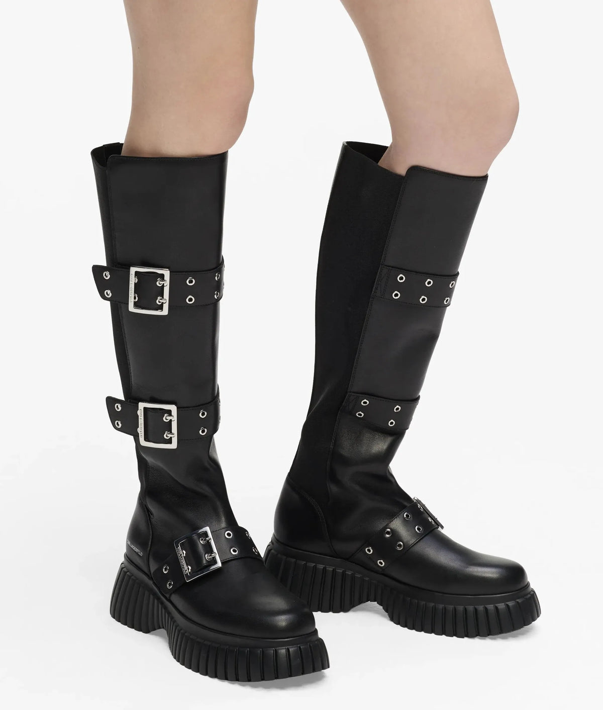 Kreeper wedge tri-buckle boots