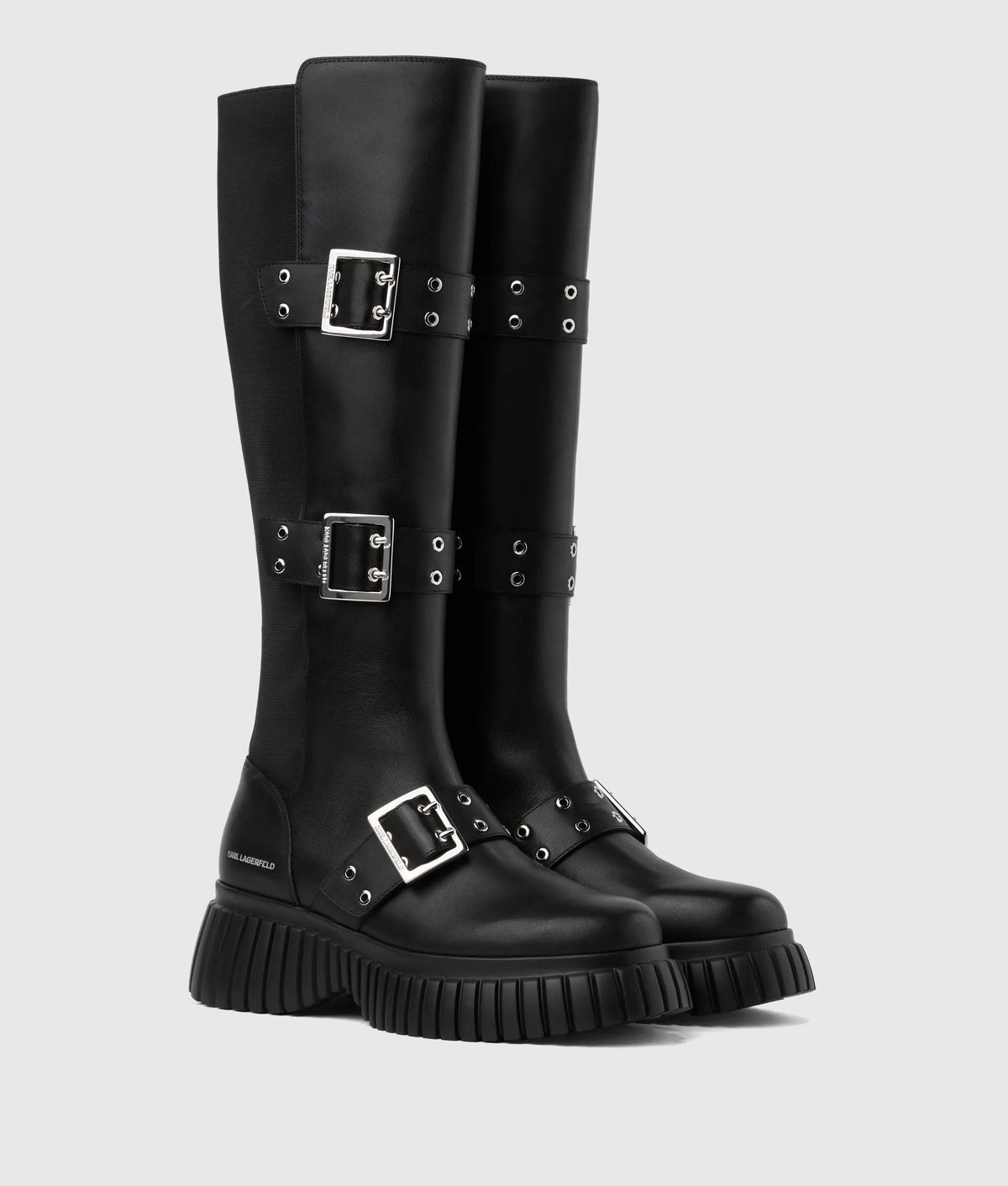 Kreeper wedge tri-buckle boots