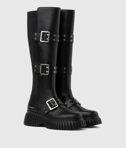 Kreeper wedge tri-buckle boots