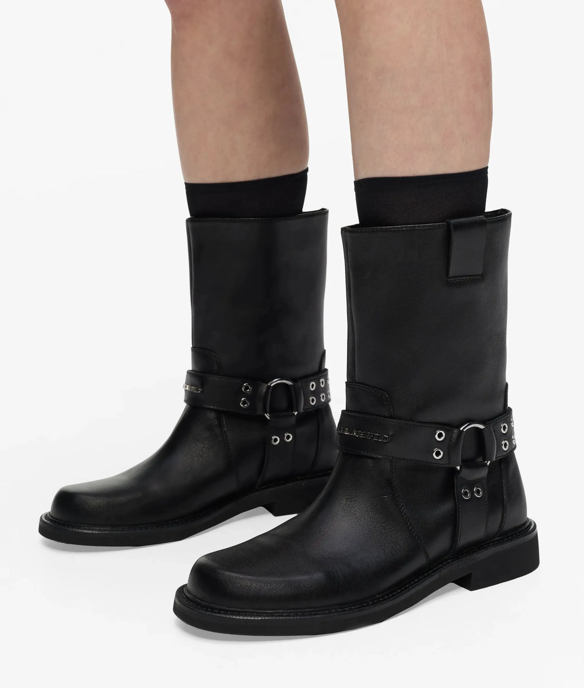 Sadie studded harness boots