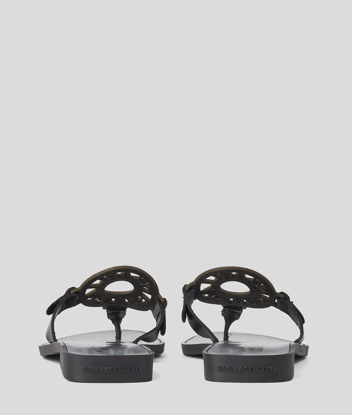 Ring logo sandals