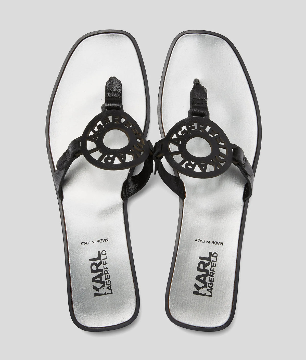 Ring logo sandals