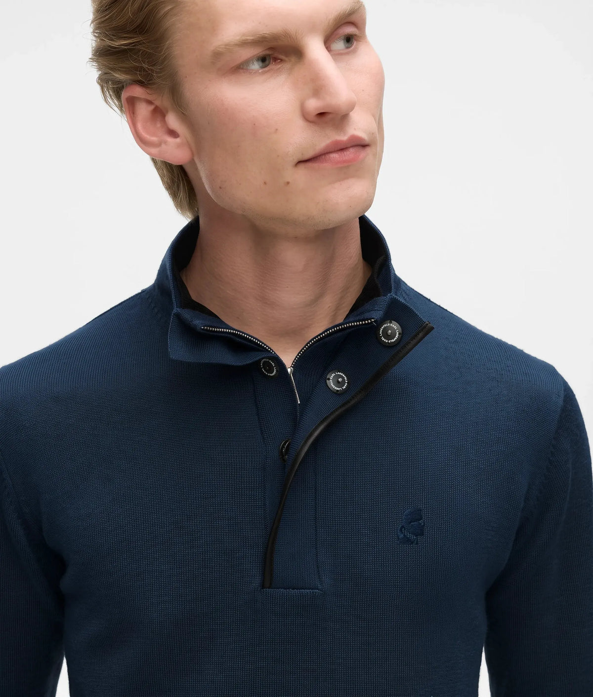 Wool half-zip sweater
